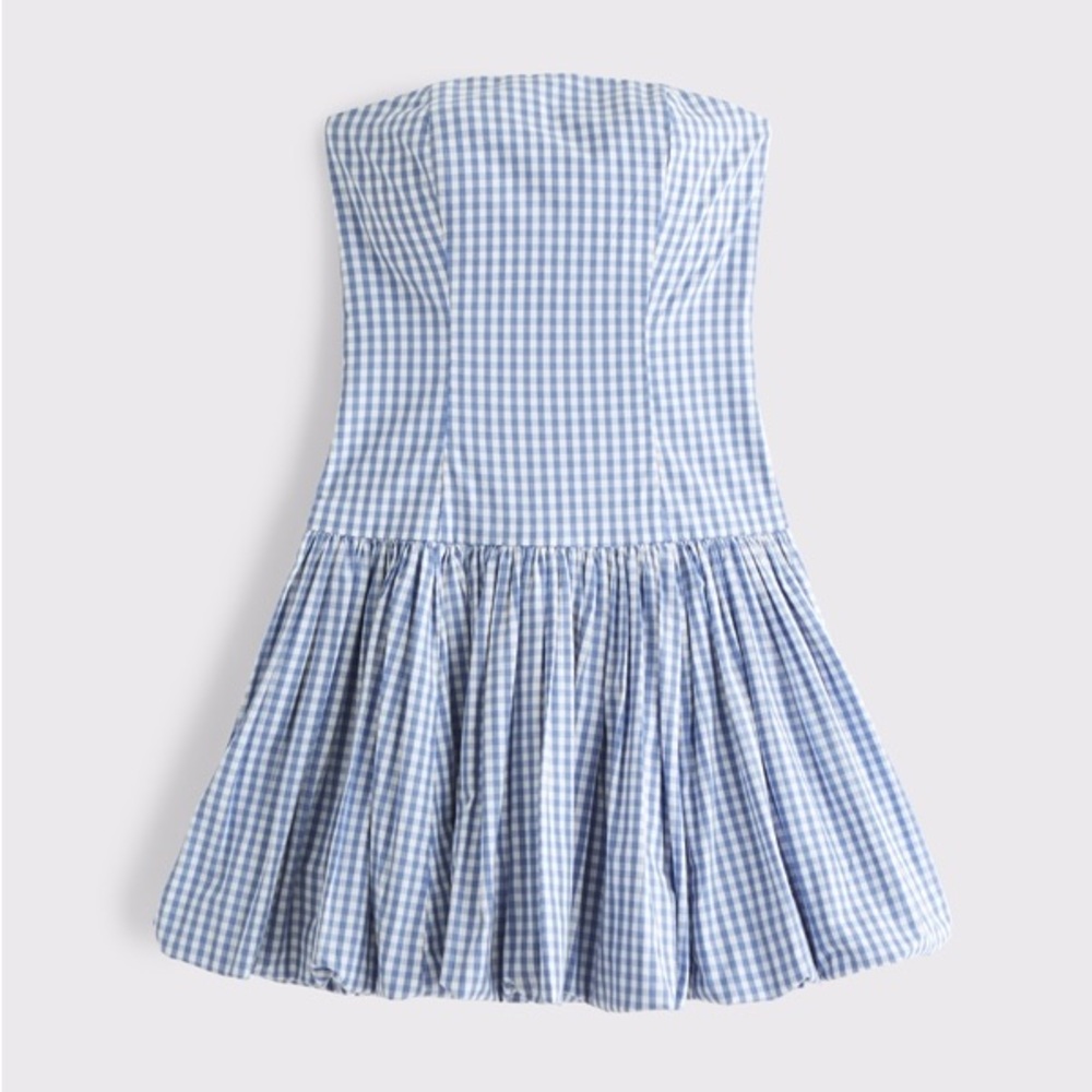Bubble Hem Mini Dress Abercrombie